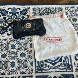 Coach Leather Keychain Wallet