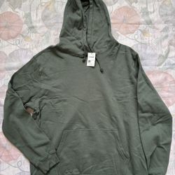 NWT Cotton On Essentials Fleece Pullover Hoodie Mens Oversized 2XL Forest Green
