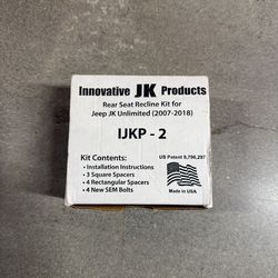 NEW Rear Seat Recline Kit – Jeep Wrangler Unlimited JK (2007–2018)