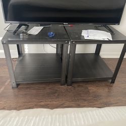 Two Metal Tables For Sale Small Scratches 
