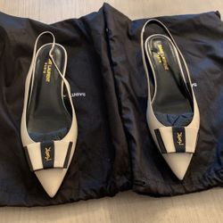 ANAÏS SLINGBACK FLATS IN SMOOTH AND PATENT LEATHER-AUTHENTIC