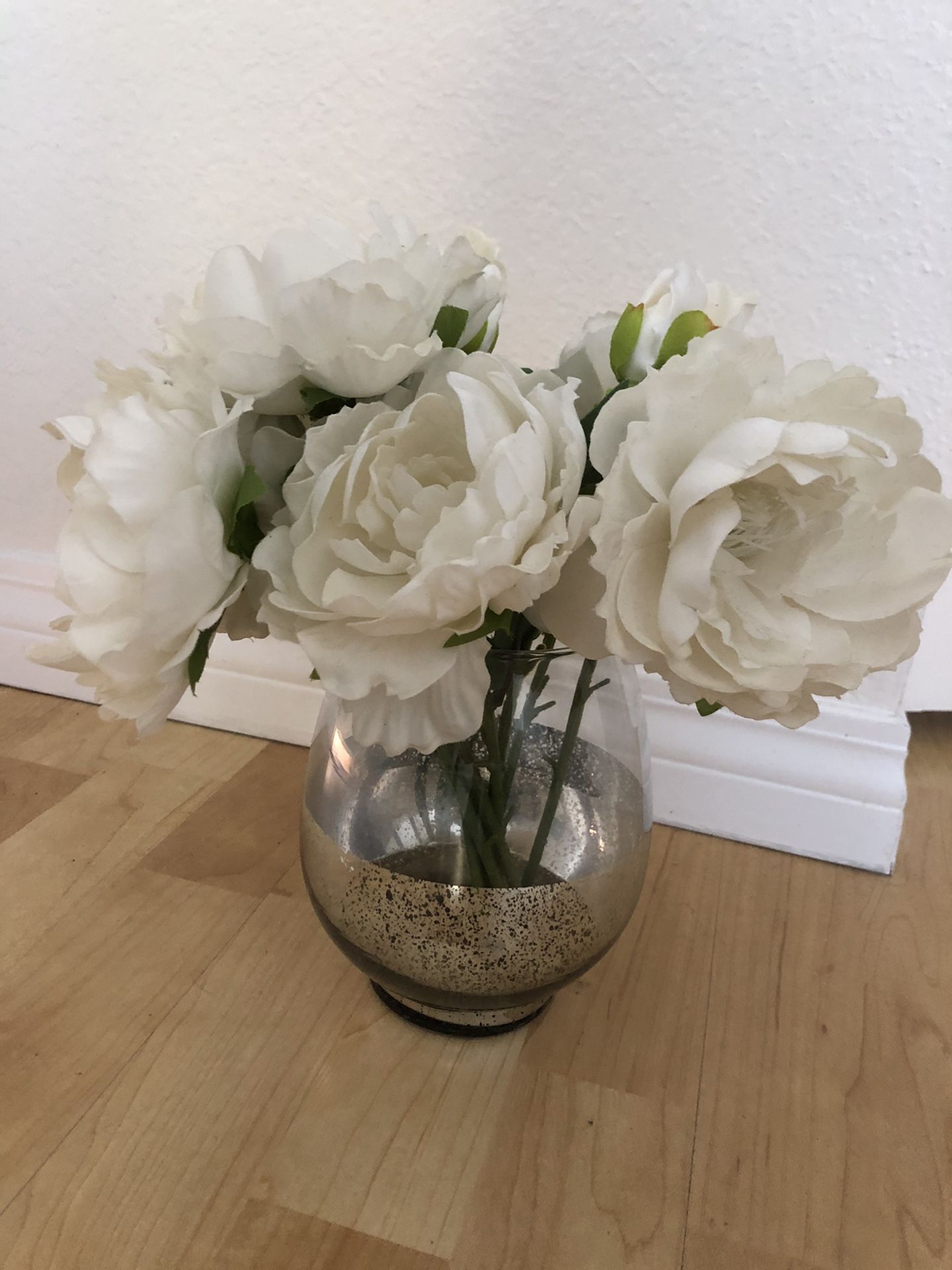Faux flower vase