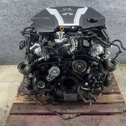 INFINITI Q50 RED SPORT ENGINE AND TRANSMISSION 