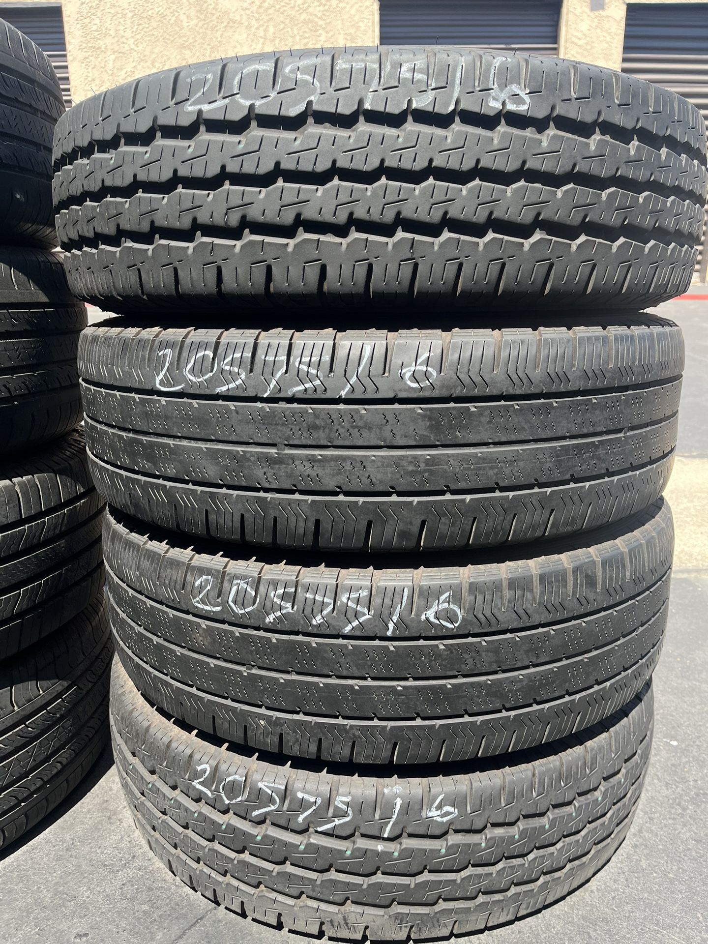 205-75-16 All Four Tires 🤩🤩🤩🤩