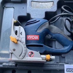 Ryobi JM82 Electric Biscuit Joiner 6 Amp 120V W/Owners Manual & Case