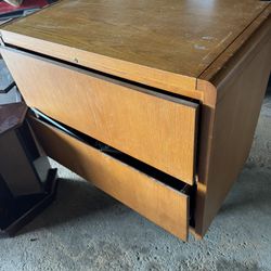 Wood File Cabinet