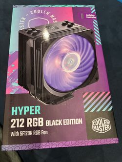 Cooler Master Hyper 212 RGB, Black Edition With SF120R RGB Fan