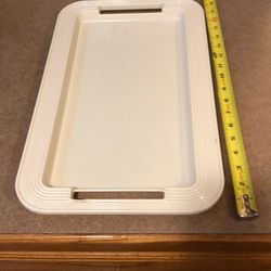 Vintage Cream Color Serving Tray