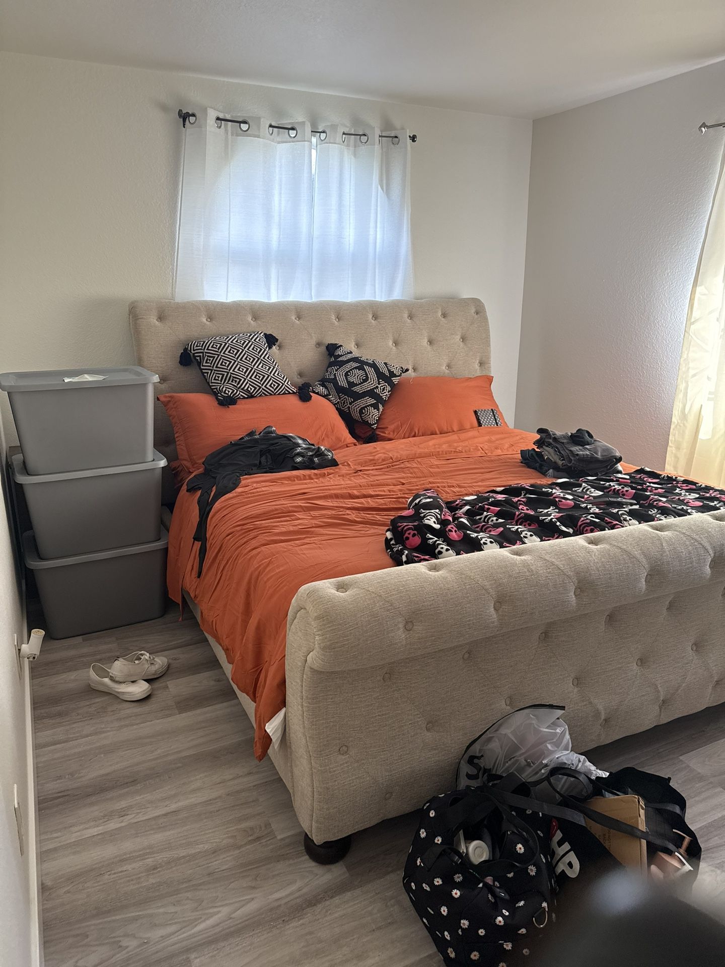 Sleigh Bed Frame King