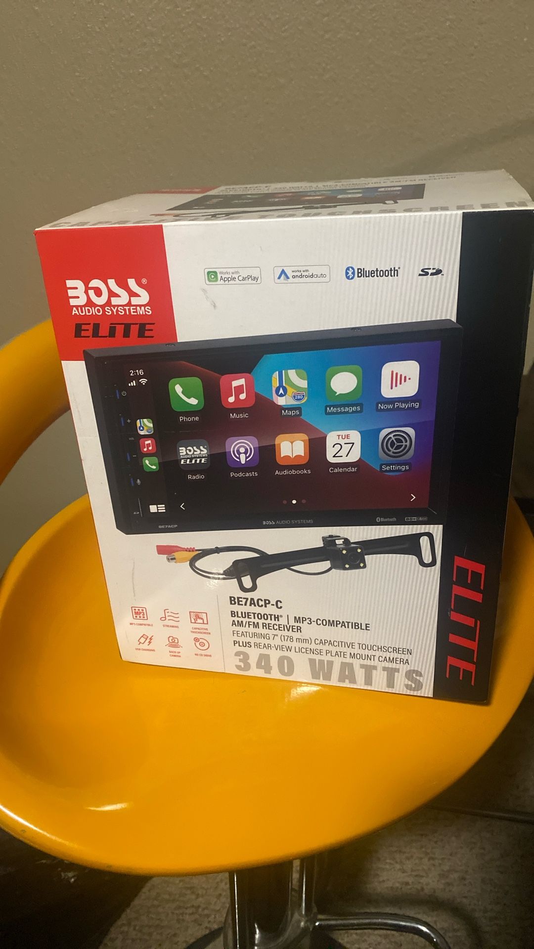 💥NEW BOSS Audio BE7ACP-C Car Stereo – 7” Touchscreen, Apple CarPlay/Android Auto + Backup Cam!💥