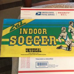 Universal 2v2 Indoor Soccer Arcade Video Game Marquee