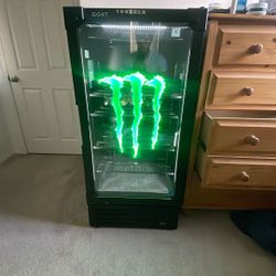 Monster Energy Full Size LED Display Fridge (5FT) – Works Perfect, Rare