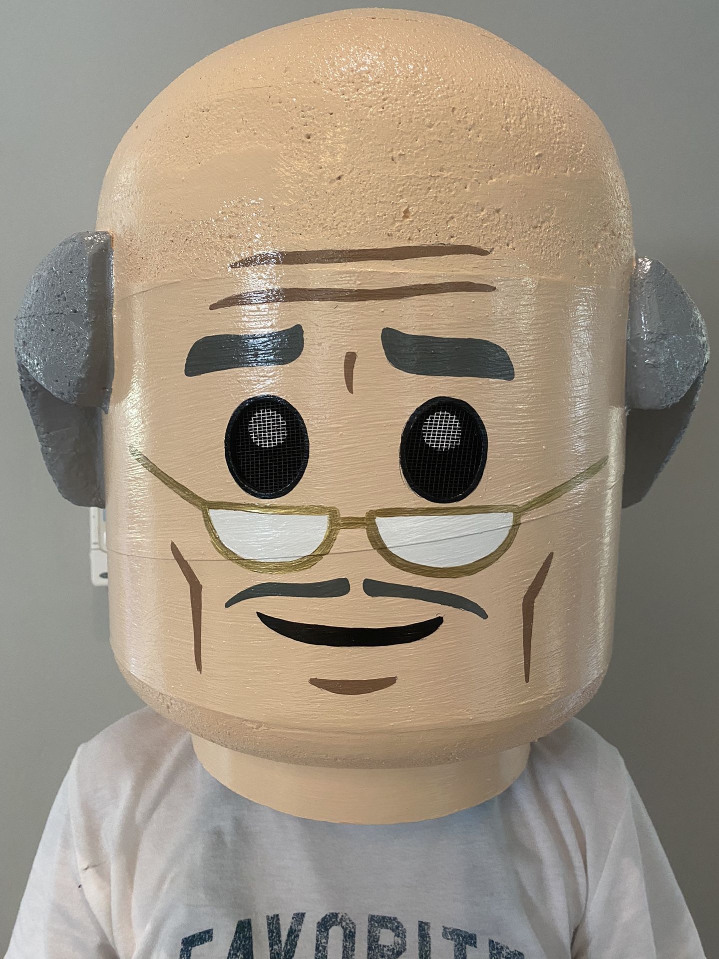 Custom Lego Inspired Batman Movie Alfred The Butler Costume Head
