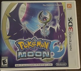 Pokemon Moon 3DS Game with Box- Tested Working