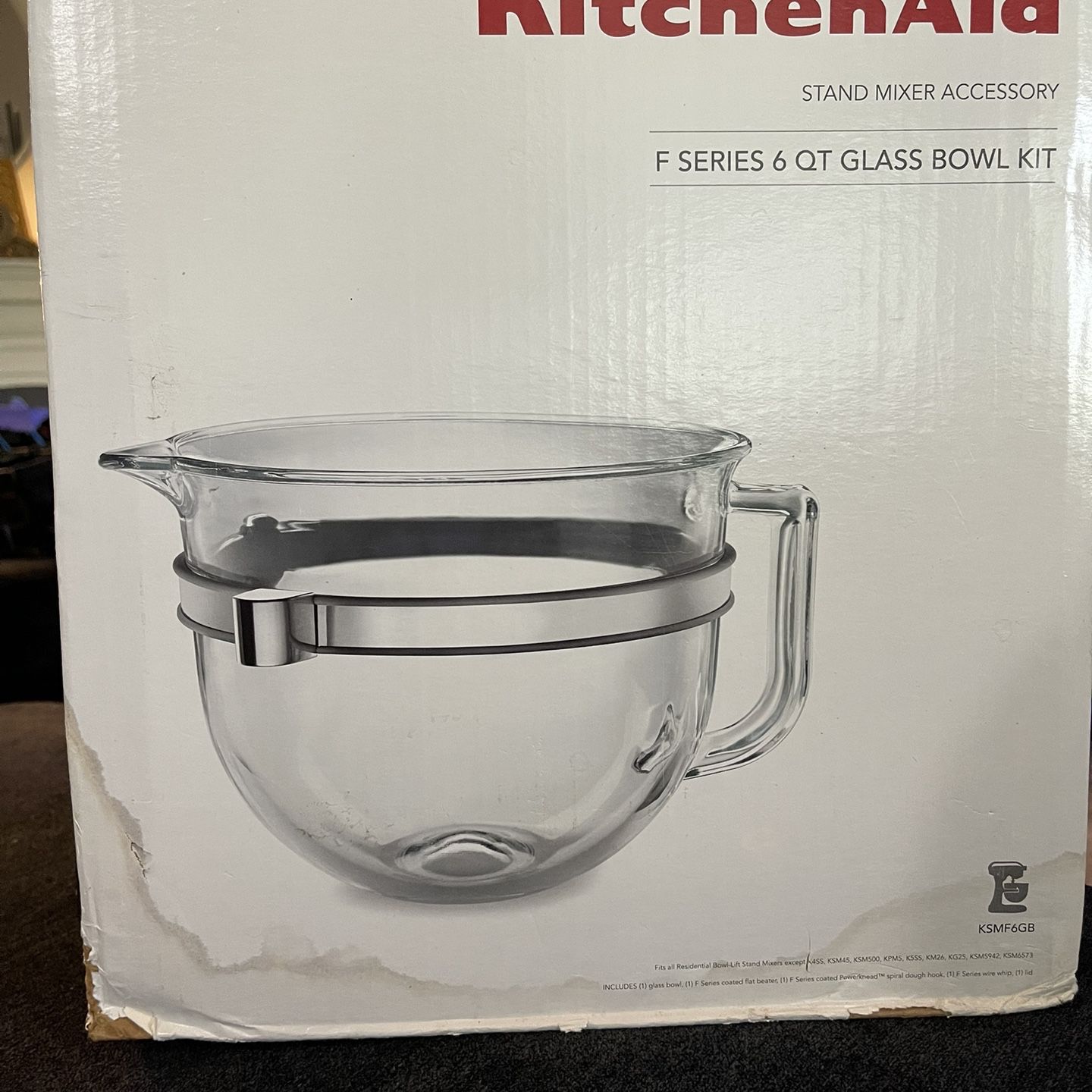 KitchenAid 6-Qt. Glass Bowl Accessory Bundle KSMF6GB