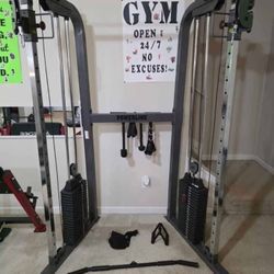 420LBS Total Weight Body Solid Cable Machine with Attachments
