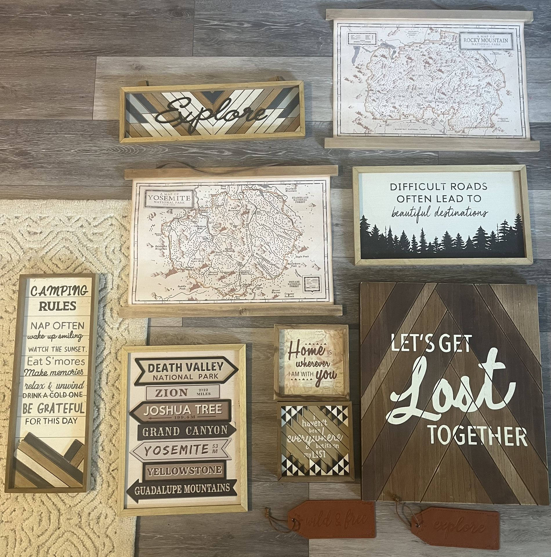 Outdoor/Adventure Theme Signs And Decor