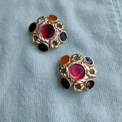 Vtg Bluette Shoe Clip Ons