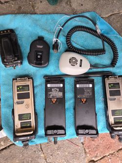 Motorola Two-Way Radios Lot with Accessories