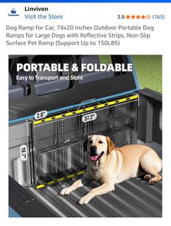 Linvivon Dog Ramp for Car