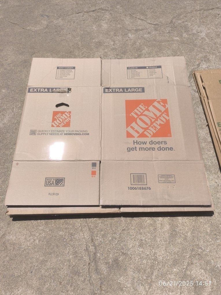 $35 Used Assorted Moving Boxes 35 Ct