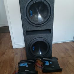 Alpine Subwoofers And Amps