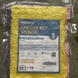 African net sponge (3 packs of 3 for $10)