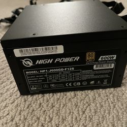 600W Power Supply - 80 Plus Gold