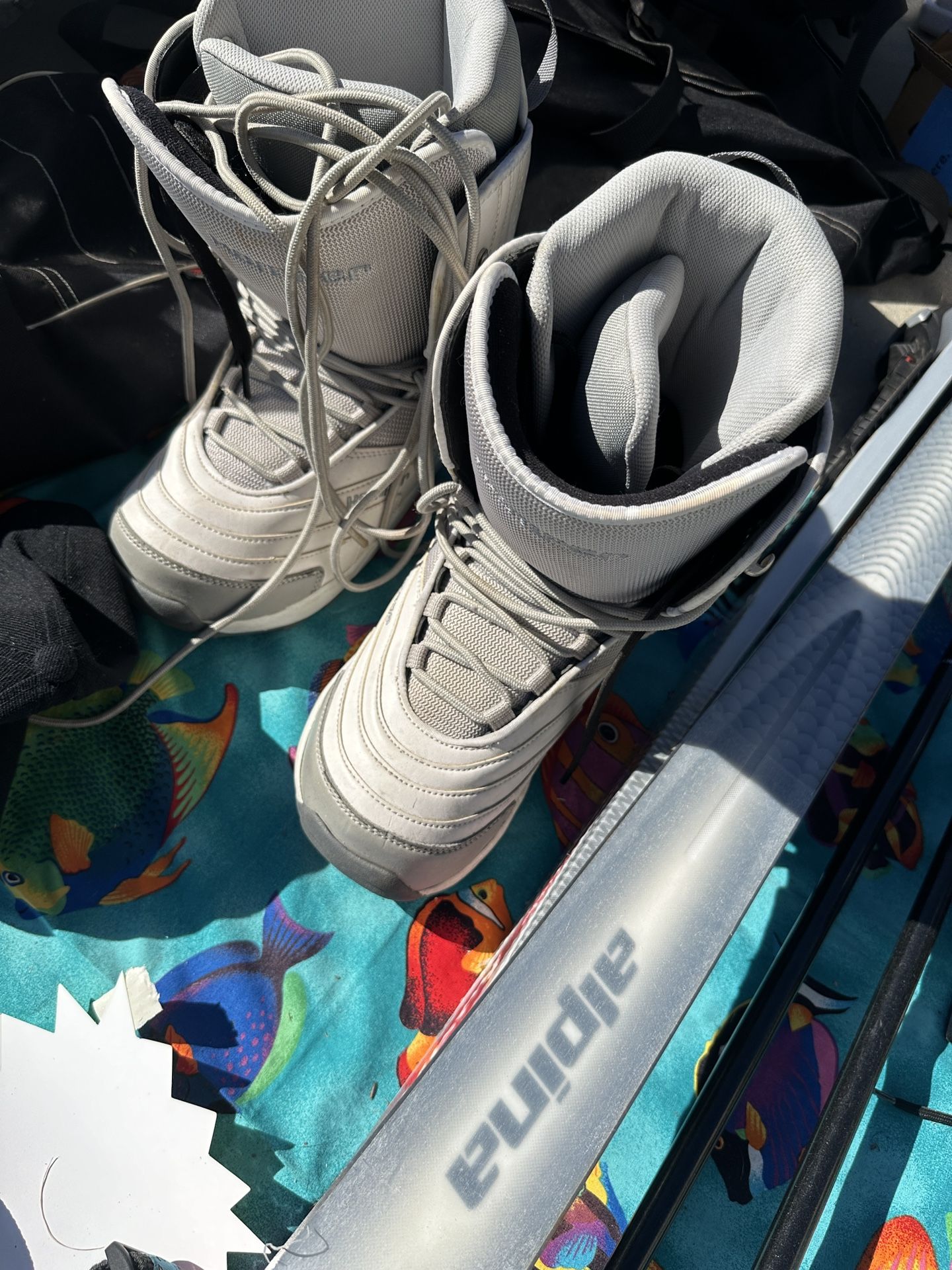 Cross Country Skis Boots Bag Poles