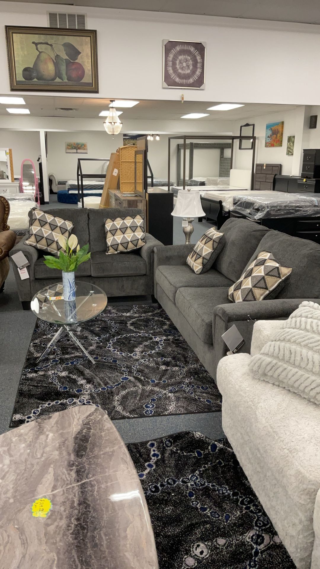 Ashley Charcoal Gray Living Room Set $1160