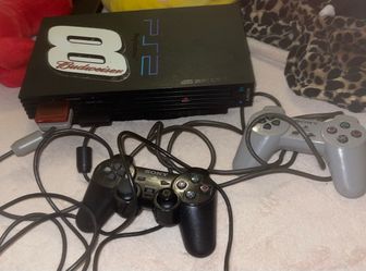 Ps2 with controllers and memory card