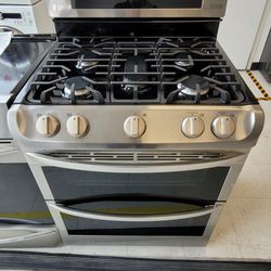 LG Double Oven Gas Stove Used In Good Condition With 90days Warranty 