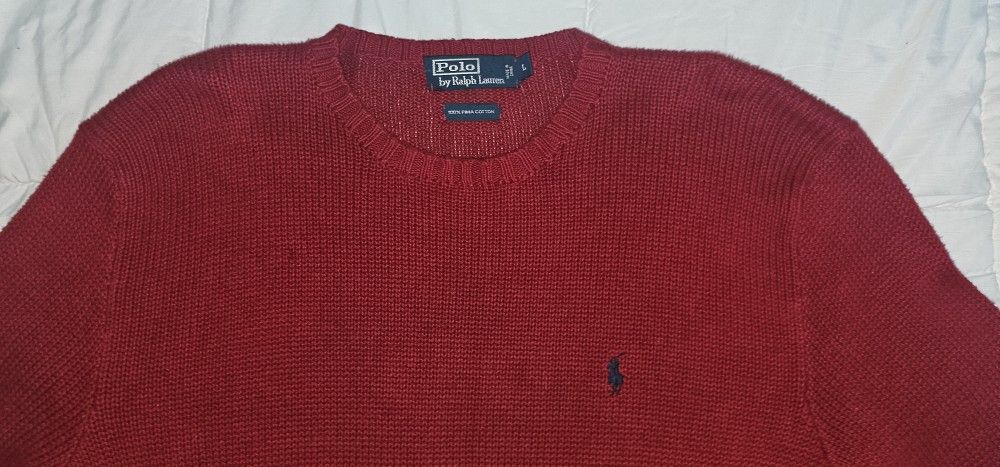 Red Polo R Sweater