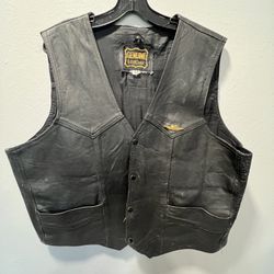 Genuine Leather Motorcycle Riding Vest