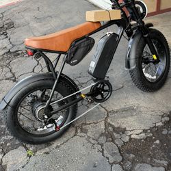  Electric Bike for Adults, 20" X 4" Tire Dual Suspension E-Mountain Bikes Price is firm $650