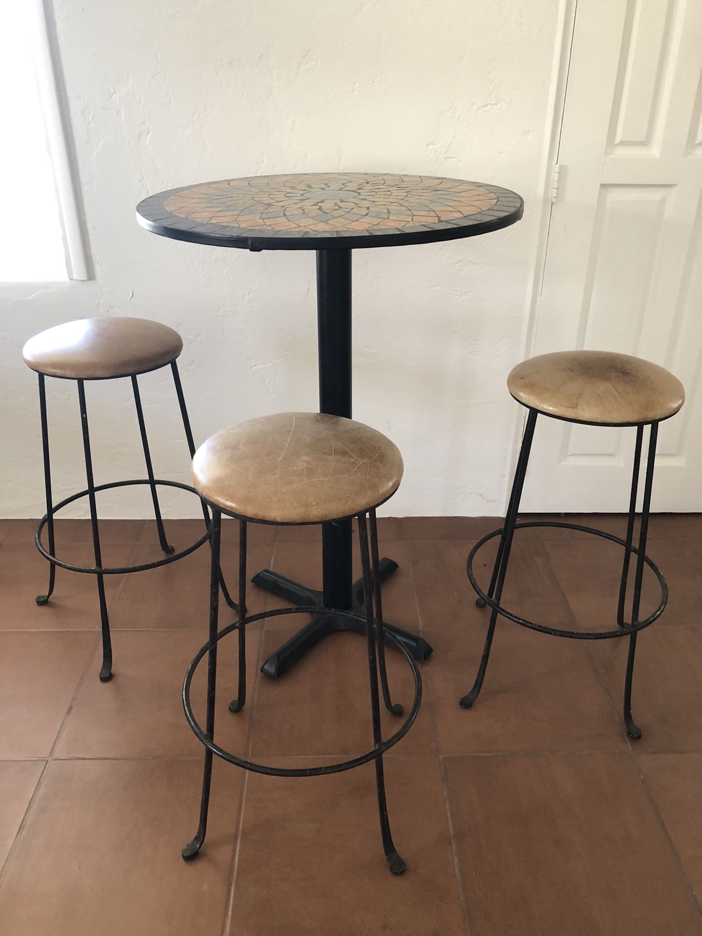 Tile Bistro Table Set