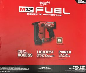 18 gauge compact  Brad nailer m12