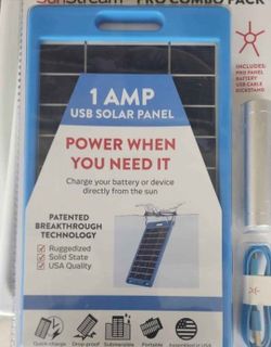 Usb solar panels / panels solares usb para acampar
