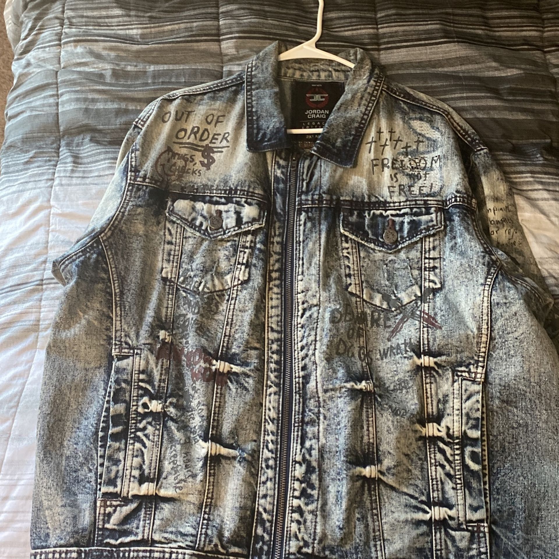 Jordan Craig Jean Jacket With Pants Size 40 Men