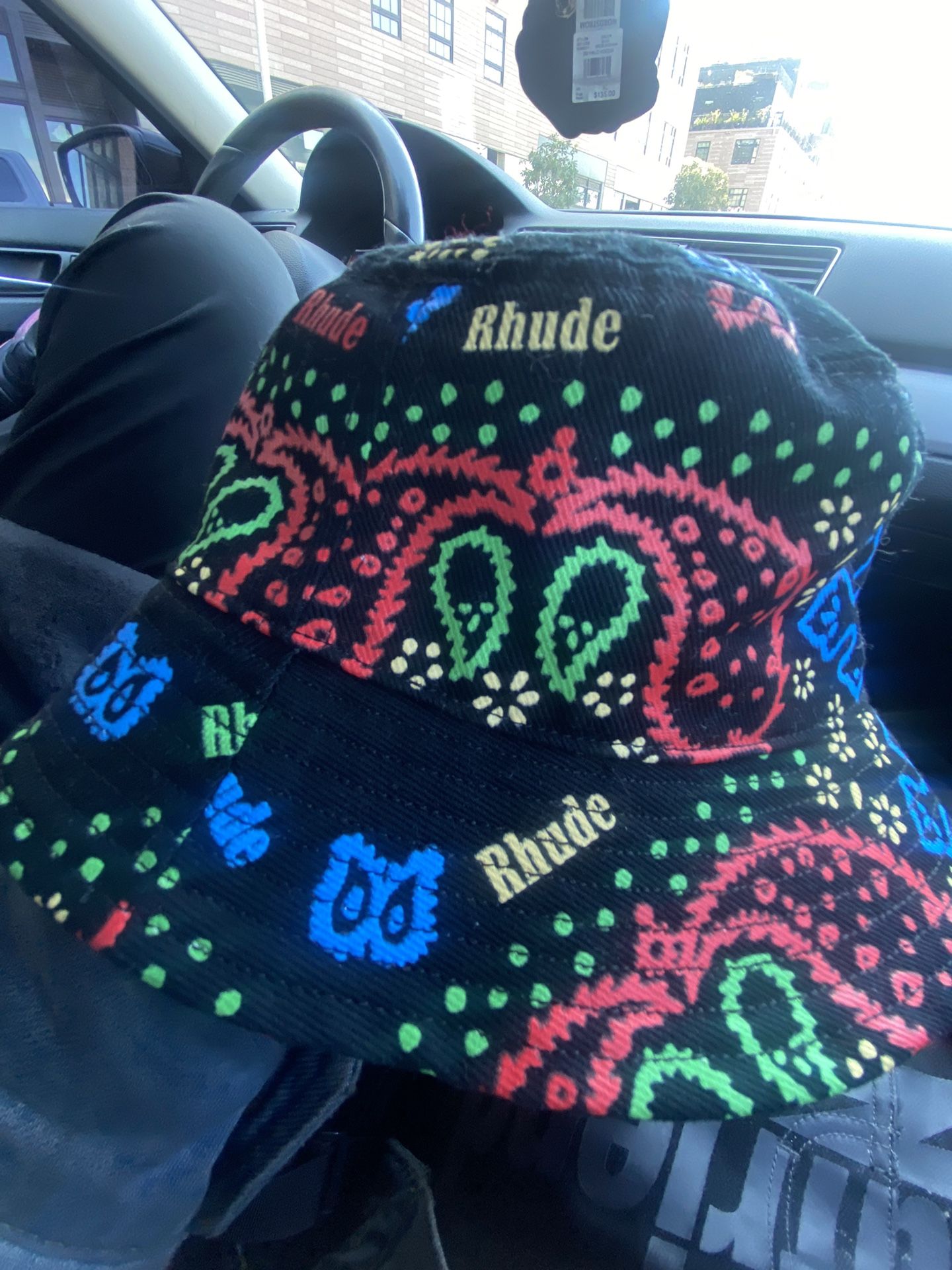 RHUDE BUCKET HAT BANDANA