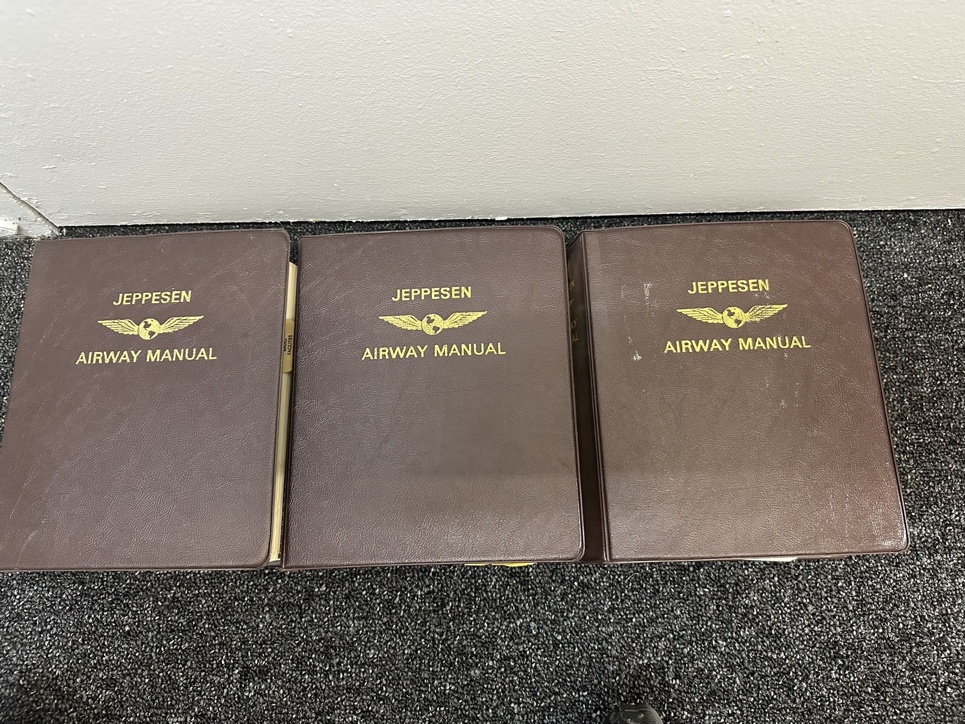 Lot of 3 Jeppesen Airway Manual 1978 Arkansas, New Mexico- Volume-1,2 and Jaid