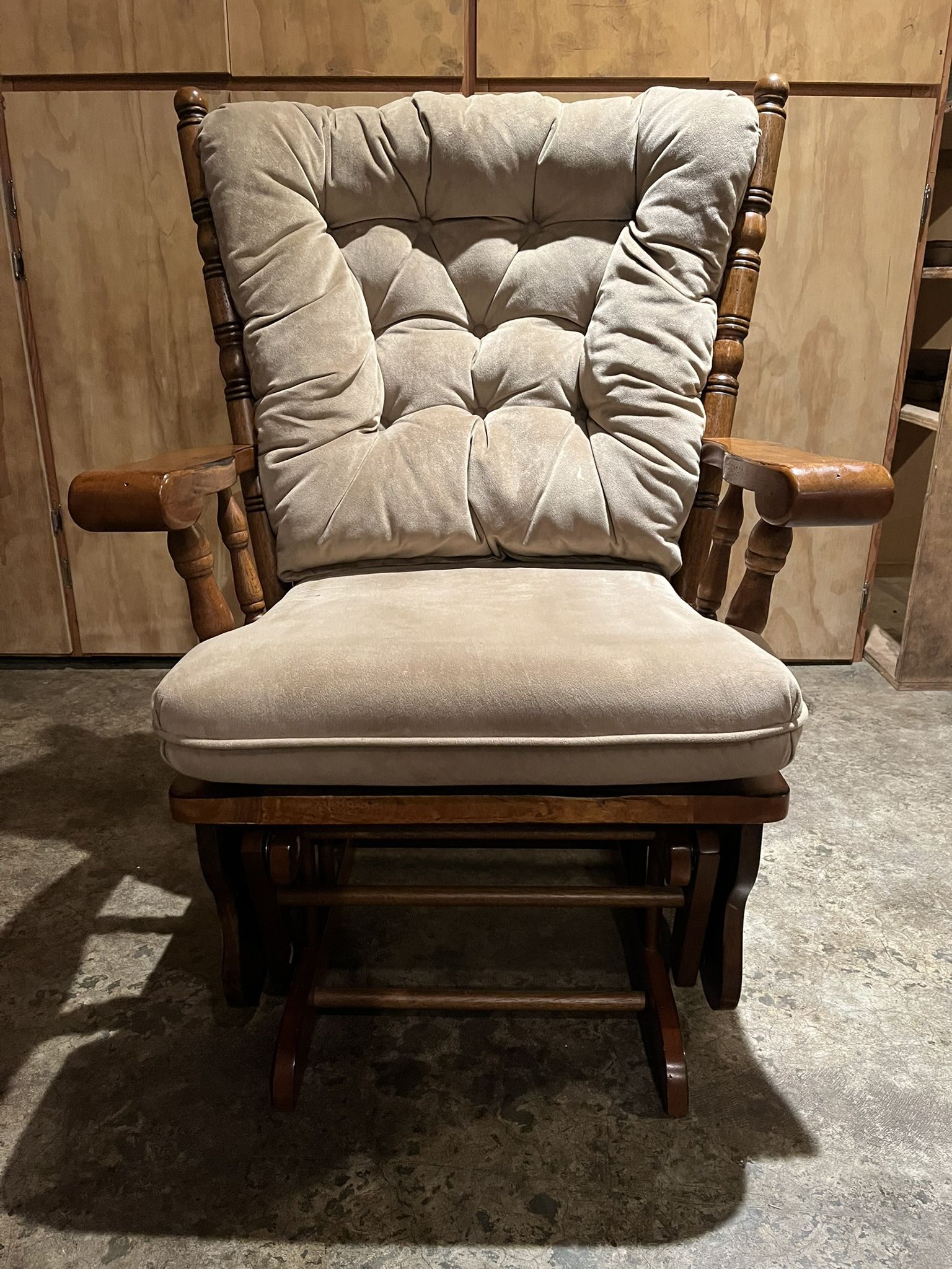 Glider Rocking Chair Oak Frame