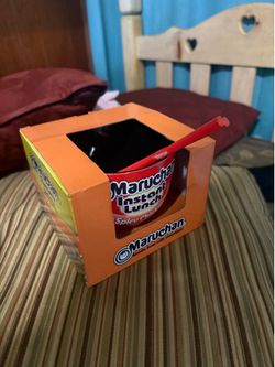 Ramen noodle bowl with chopsticks