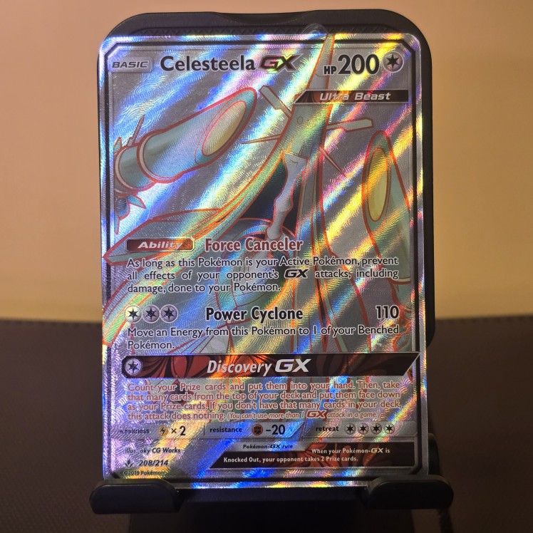 Pokemon TCG Celesteela GX (Full Art) 208/214 Sm-Unbroken Bonds 2019 Holo