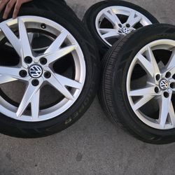 17" AUDI A4 Wheels With Cooper Tires For VW JETTA 