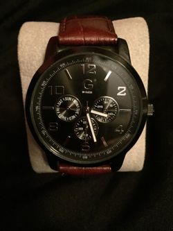 Guess black and brown watch