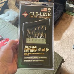 Black &Gold Drill Bit Set 15 Piece Set 