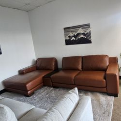 3-pc Leather Sectional - Darrium 