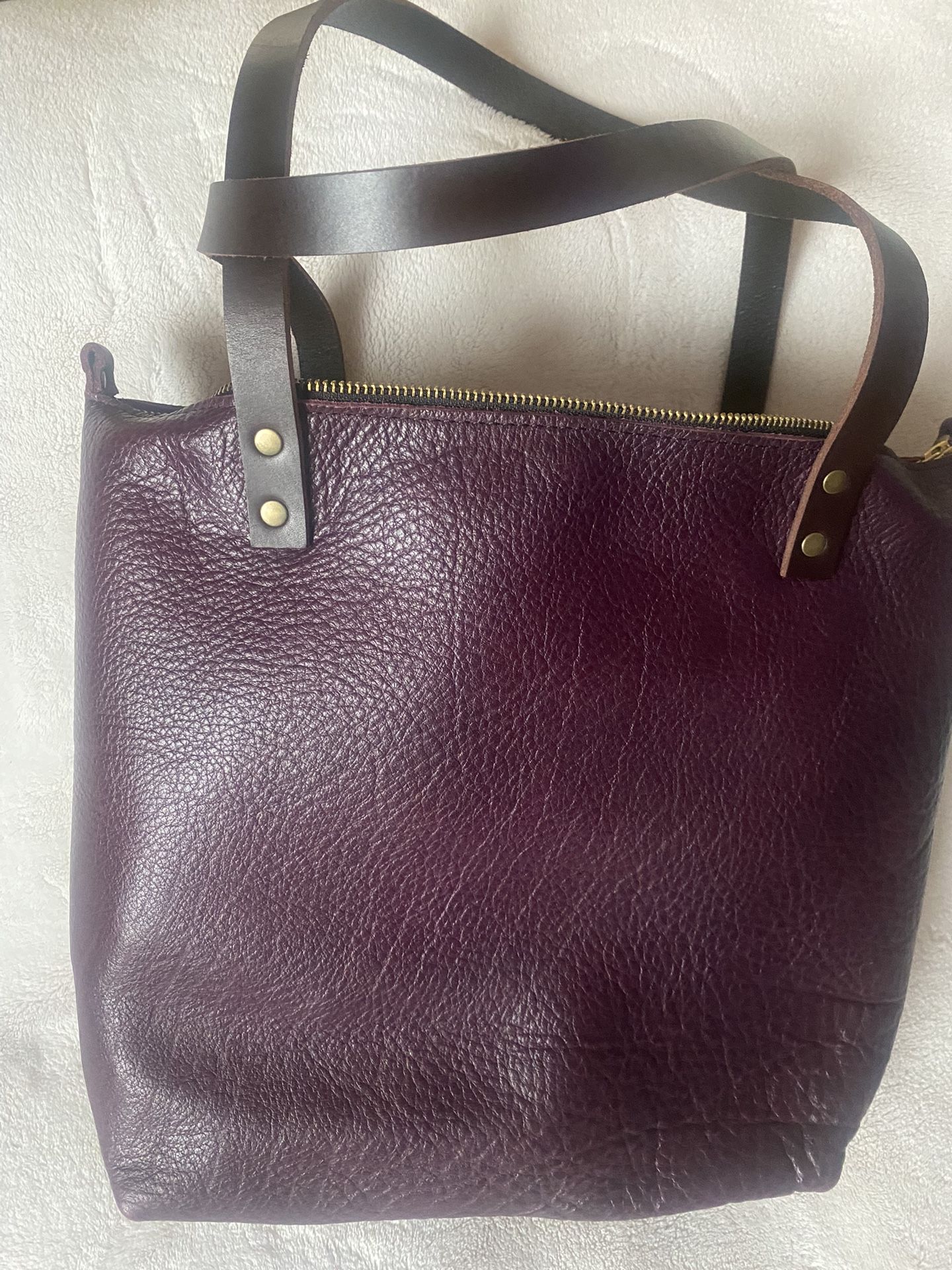 Portland Leather Goods - Plum Hand Bag