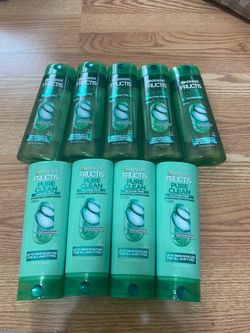 9 Garnier Shampoo and Conditioners ($20/set)